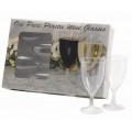 Plastic One Piece Wine Glasses - Pack of 8 Plastic One Piece Wine Glasses - Pack of 8